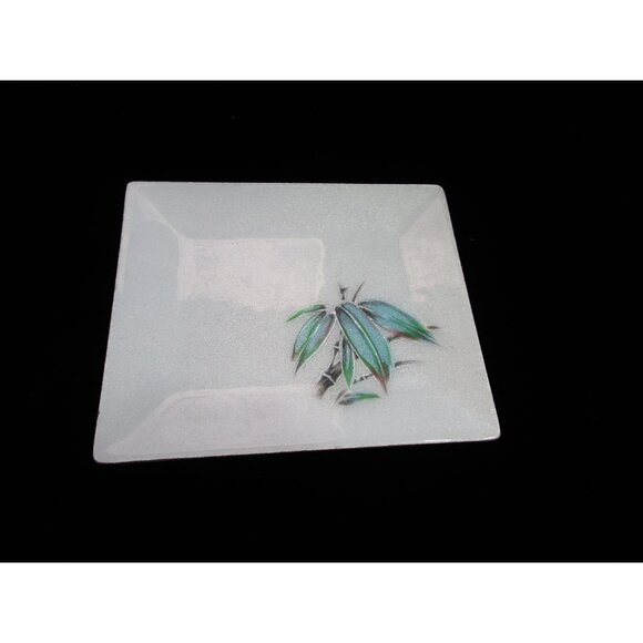 Bamboo On White Tutanka Japanese Musen Shippō Wireless Cloisonne Over Copper GUC - Picture 5 of 13